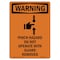 Signmission OSHA WARNING Sign, Pinch Hazard Do Not W/ Symbol, 10in X 7in Rigid Plastic, 7" W, 10" L, Portrait OS-WS-P-710-V-13413 - alternate 1